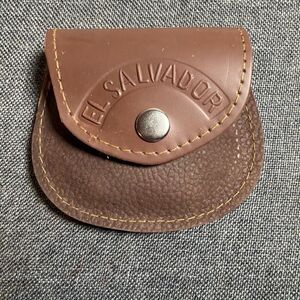 El Salvador Leather Coin Pouch J